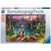 Puzzel Ravensburger Tigers in the lagoon 3000 Onderdelen