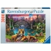 układanka puzzle Ravensburger Tigers in the lagoon 3000 Części