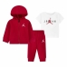 Sportsoutfit voor baby Jordan Essentials Fleeze Box Wit Rood