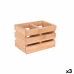 Virtuves Piederumu Organizators Viejo Valle Bambuss 16 x 11 x 11 cm (3 gb.)