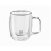 Set med 2 kaffekoppar Zwilling 39500-110 Borosilikatglas 80 ml Transparent 2 Delar (2 antal)