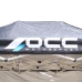 Tenda OCC Motorsport Racing Nero Poliestere 420D Oxford 3 x 2 m Finestra