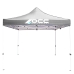 Carpa OCC Motorsport OCCCARP04 Racing Cinzento Poliéster 420D Oxford 3 x 3 m