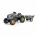 Pedálos traktor Smoby Stronger XXL Szürke 161 x 56 cm Utánfutó