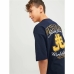 Детский Футболка с коротким рукавом Jack & Jones Jorcole Back Print Тёмно Синий