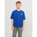 Børne Kortærmet T-shirt Jack & Jones Jorcole Back Print Mørkeblå