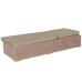 Ligstoel Patsy Marrom claro Natural 200 x 70 x 41 cm