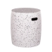 Banqueta Terrazzo Branco 40 x 40 x 45 cm