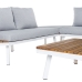 Hagesofa Saskia Hvit Tre Aluminium 260 x 70 x 70 cm