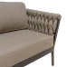 Sodo sofa Rebecca Juoda Šviesiai rudas Aliuminis 206 x 83 x 74 cm