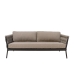 Sodo sofa Rebecca Juoda Šviesiai rudas Aliuminis 206 x 83 x 74 cm