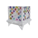 Lampă de masă DKD Home Decor 18 x 18 x 46 cm Metal Alb Multicolor 220 V 50 W