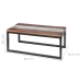 Hoofdtafel Calypso Bruin Hout Ijzer 90 x 50 x 38 cm