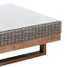 Mesa de Centro Patsy Gris Madera Cristal Templado 80 x 80 x 35 cm