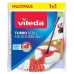 Scrubbing Mop Nachfüllpackung Vileda Turbo 2in1 Mikrofaser Polyamid Polyester (2 Stück)