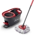 Mop with Bucket Vileda 167751 Must Punane Mikrofiiber Plastmass