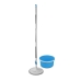 Mop with Bucket Esperanza EHS007 Blue White Microfibre