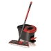 Mop with Bucket Vileda Ultramax Must Punane Plastmass kiud