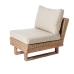 Gartenbank Patsy Modular Holz Rattan 66 x 89 x 64,5 cm