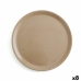 Flat tallerken Anaflor Barro Anaflor Beige Bakt leire Ø 31 cm Kjøtt (8 enheter)