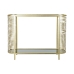 Consola DKD Home Decor Dourado Metal Cristal 106,5 x 31 x 79,5 cm