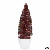 Deko-Figur Weihnachtsbaum Blau Rot Kunststoff 9 x 28 x 9 cm (6 Stück)