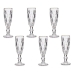 Champagneglas Diamant Gylden Gennemsigtig Glas 170 ml (6 enheder)