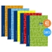 Set of exercise books Lamela Multicolour Quarto 5 Pieces 80 Sheets