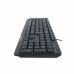 Tastatur NGS NGS-KEYBOARD-0344 Schwarz Qwerty Spanisch