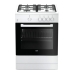 Cuisinière à Gaz BEKO FSG62000DWL Noir/Blanc