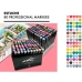 Felt-tip pens Alex Bog Luxury Multicolour 80 Pieces Double-ended