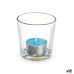 Doftljus 7 x 7 x 7 cm (12 antal) Glas Havet