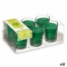 Geurkaarsenset 16 x 6,5 x 11 cm (12 Stuks) Glas Bamboe