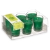 Geurkaarsenset 16 x 6,5 x 11 cm (12 Stuks) Glas Bamboe