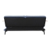 Schlafsofa DKD Home Decor Schwarz Blau Metall Braun Polyester Eukalyptusholz (203 x 87 x 81 cm)