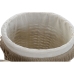 Conjunto de Cestas Home ESPRIT Castanho Natural 47 x 47 x 56 cm (3 Peças)