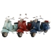 Figură Decorativă Home ESPRIT Motocicletă 26,5 x 11 x 17 cm (3 Unități)