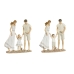 Decoratieve figuren Home ESPRIT Wit Beige Mediterrane 20,5 x 6,5 x 24,5 cm (2 Stuks)