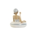 Figurine Décorative Home ESPRIT Blanc Bleu ciel méditerranéen 17,5 x 10 x 10,5 cm (2 Unités)