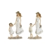 Decoratieve figuren Home ESPRIT Wit Beige 14,5 x 8 x 24,5 cm (2 Stuks)