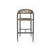 Stool Home ESPRIT Brown Black Aluminium Rattan 52 x 55 x 105 cm