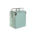 Transportabelt Køleskab Home ESPRIT Grøn PVC Metal Stål polypropylen 17 L 32 x 24 x 43 cm