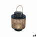 Lampa Czarny Metal 17 x 23 x 17 cm (4 Sztuk) Rattan