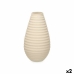 Vaas Beige Keramisch 22 x 44 x 22 cm (2 Stuks) Strepen