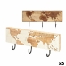 Wall mounted coat hanger Mangopuu 38 x 16 x 5 cm (6 osaa) Maailmankartta