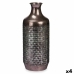 Vaso Argentato Metallo 16 x 42 x 16 cm (4 Unità) Con rilievo