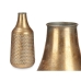 Vase Golden Metal 21 x 44 x 21 cm (4 Units) With relief