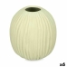 Vase Grøn Dolomite 15 x 18 x 15 cm (6 enheder) Sfære Striber