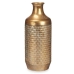 Vase Gylden Metal 16 x 42 x 16 cm (4 enheder) Med relief