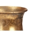 Vase Gylden Metal 16 x 42 x 16 cm (4 enheder) Med relief